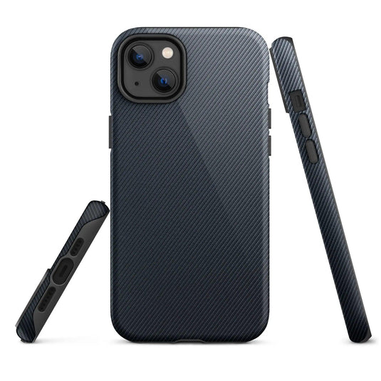 Industrial Graphite Striped Rubber Double Layered Impact Resistant Tough iPhone Case 3D Wrap Matte or Glossy Finish CREATIVETECH