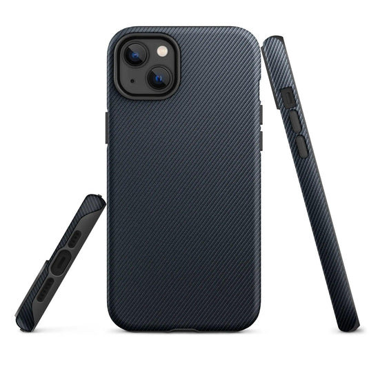 Industrial Graphite Striped Rubber Double Layered Impact Resistant Tough iPhone Case 3D Wrap Matte or Glossy Finish CREATIVETECH