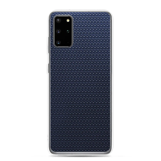 Industrial Metal Pattern Olive Blue Flexible Clear Samsung Case Bump Resistant Corners CREATIVETECH