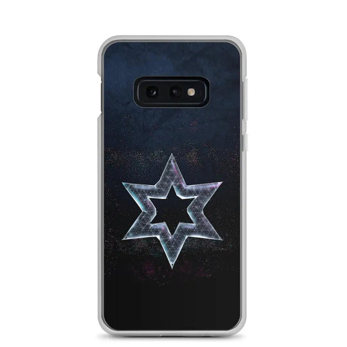 Jewish Star Dust Dark Flexible Clear Samsung Case Bump Resistant Corners CREATIVETECH