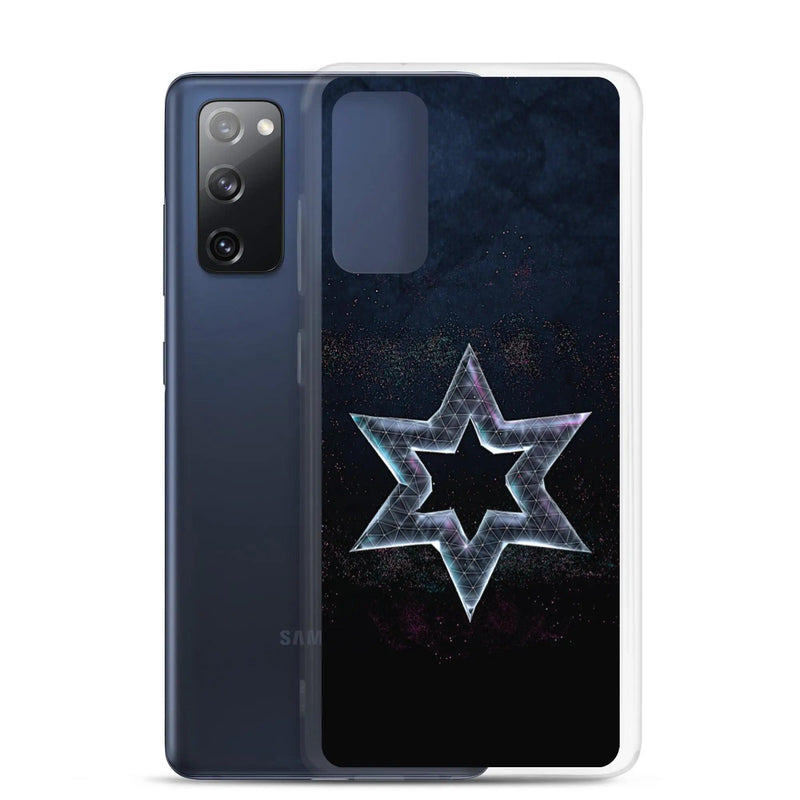 Load image into Gallery viewer, Jewish Star Dust Dark Flexible Clear Samsung Case Bump Resistant Corners CREATIVETECH
