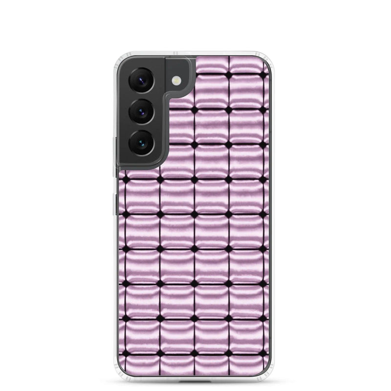 Load image into Gallery viewer, Rose Pink Metal Cubic Style Flexible Clear Samsung Case Bump Resistant Corners CREATIVETECH
