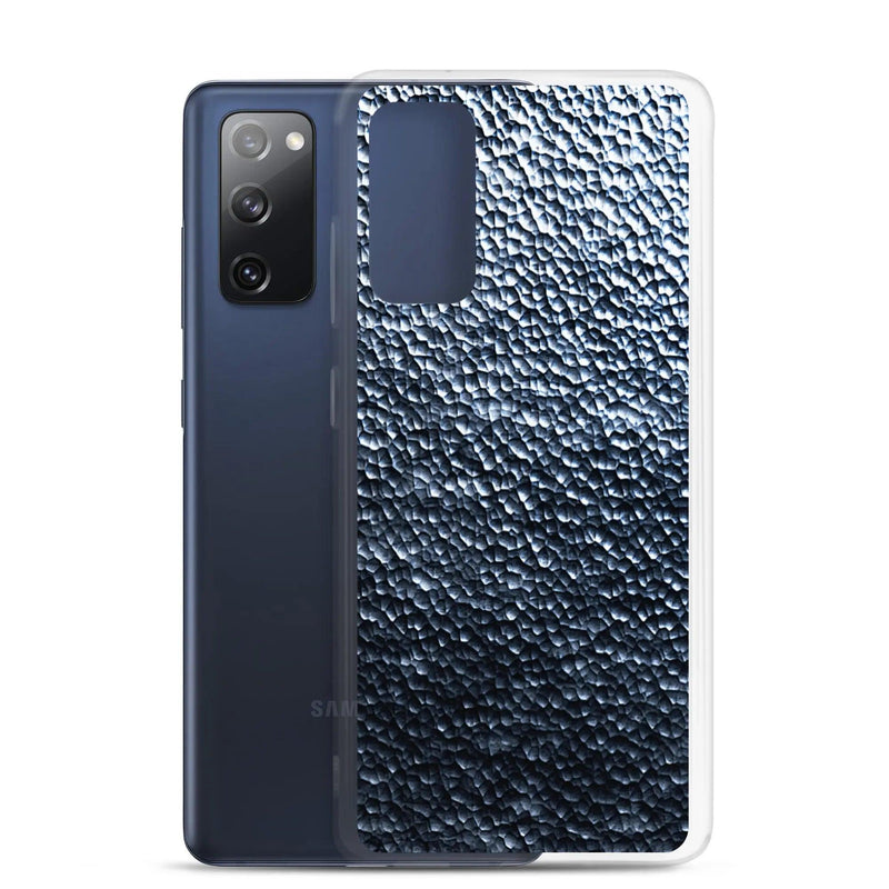 Load image into Gallery viewer, Silver Steel Dark Metal Dust Flexible Clear Samsung Case Bump Resistant Corners CREATIVETECH
