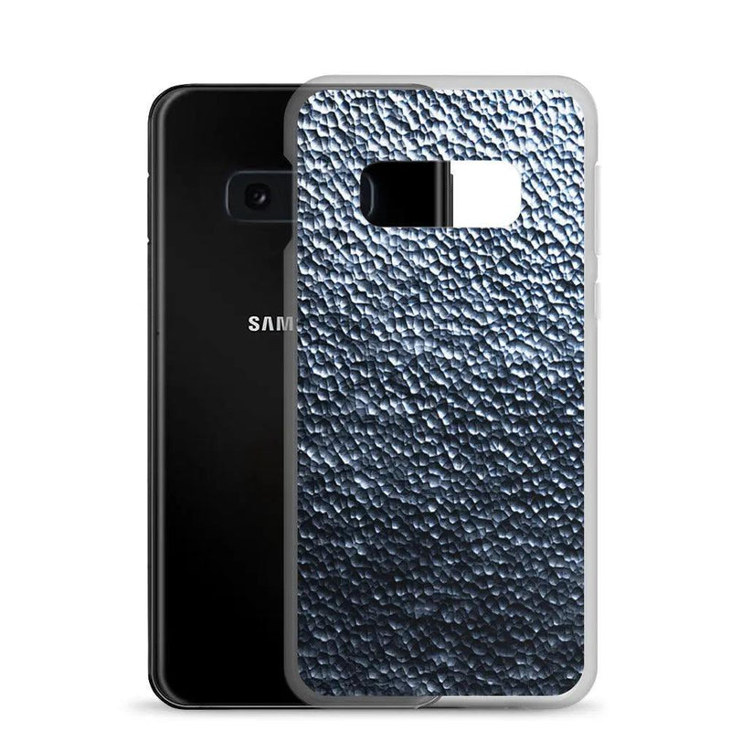 Load image into Gallery viewer, Silver Steel Dark Metal Dust Flexible Clear Samsung Case Bump Resistant Corners CREATIVETECH
