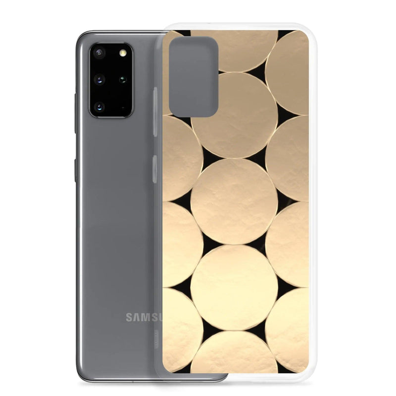 Load image into Gallery viewer, Soft Gold Round Style Flexible Clear Samsung Case Bump Resistant Corners CREATIVETECH
