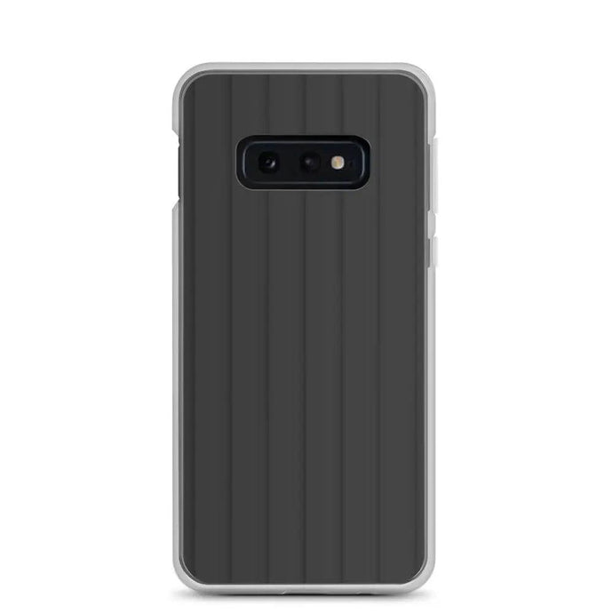 Soft Grey Black Striped Squishy Style Flexible Clear Samsung Case Bump Resistant Corners CREATIVETECH