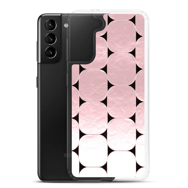 Load image into Gallery viewer, Soft Rose Gold Round Style Flexible Clear Samsung Case Bump Resistant Corners CREATIVETECH
