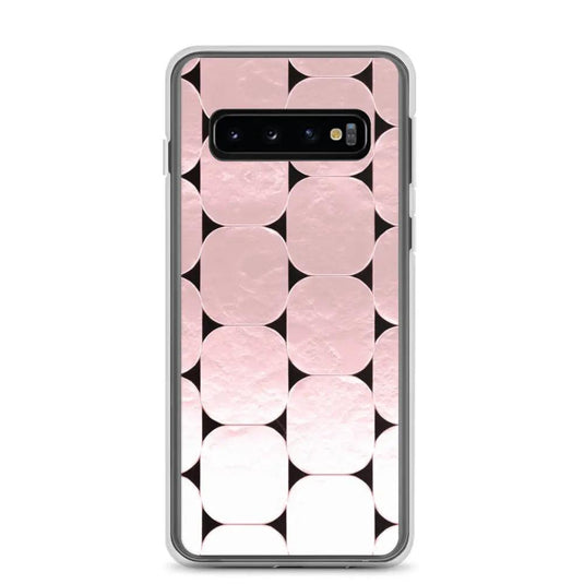 Soft Rose Gold Round Style Flexible Clear Samsung Case Bump Resistant Corners CREATIVETECH