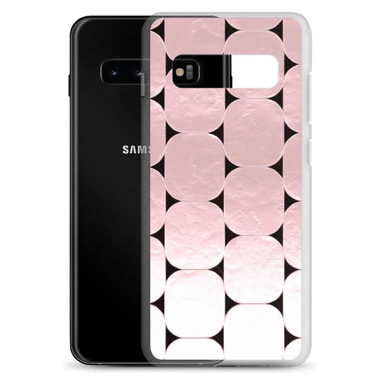 Soft Rose Gold Round Style Flexible Clear Samsung Case Bump Resistant Corners CREATIVETECH