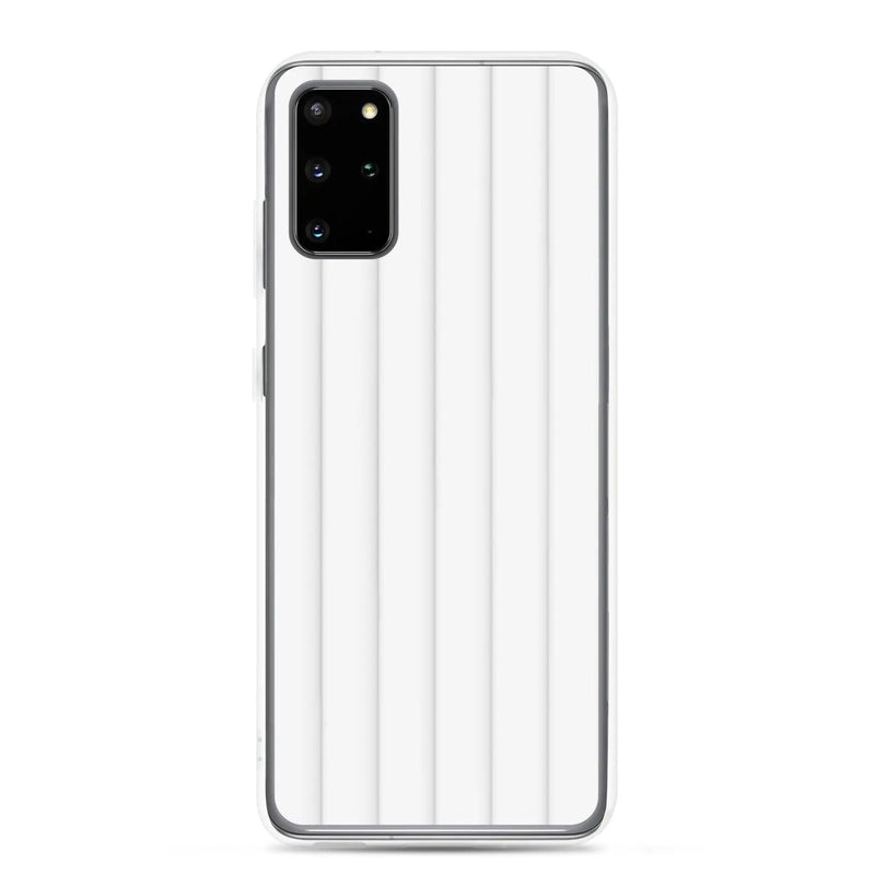 Load image into Gallery viewer, Soft White Striped Squishy Style Flexible Clear Samsung Case Bump Resistant Corners CREATIVETECH
