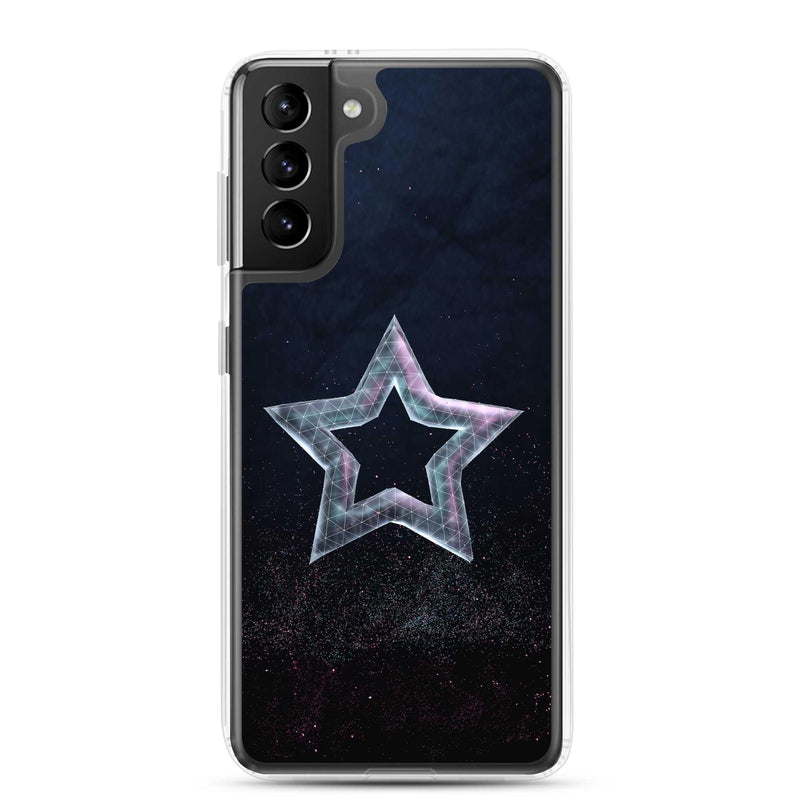 Load image into Gallery viewer, Star Dust Flexible Clear Samsung Case Bump Resistant Corners CREATIVETECH
