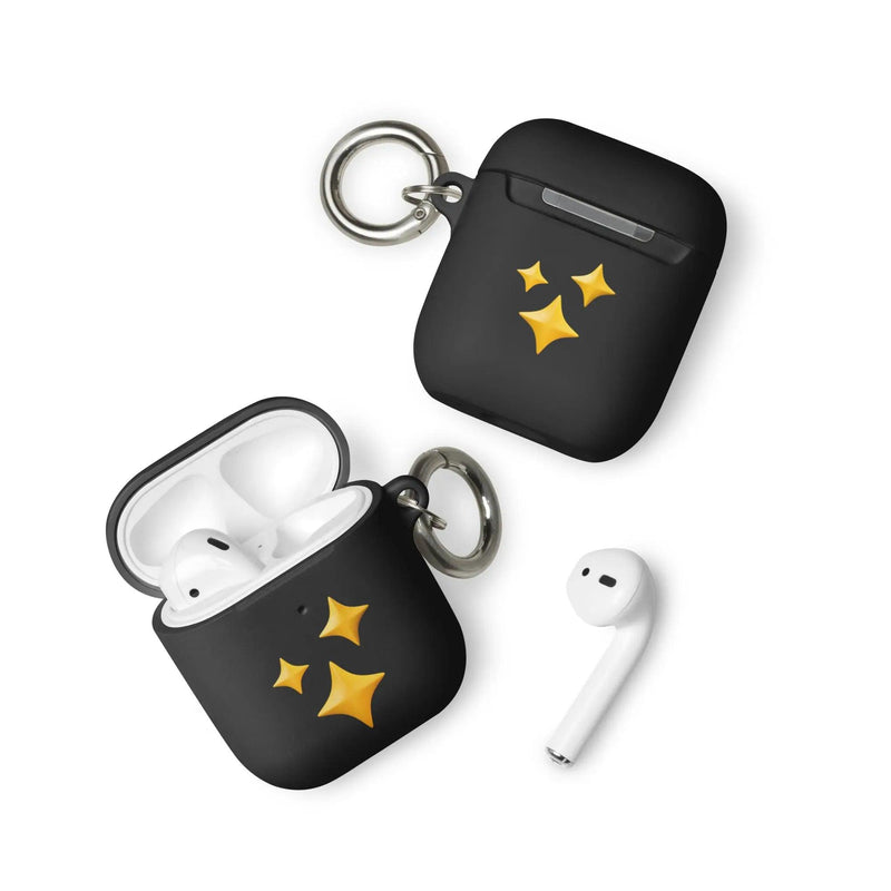 Load image into Gallery viewer, Twinkling Stars Shock Resistant 2-in-1 Tough AirPods Case with Metal Carabiner Various Colors CREATIVETECH
