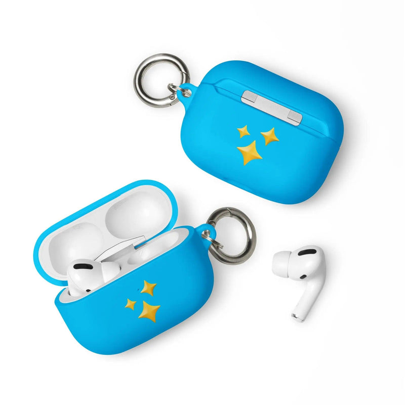 Load image into Gallery viewer, Twinkling Stars Shock Resistant 2-in-1 Tough AirPods Case with Metal Carabiner Various Colors CREATIVETECH
