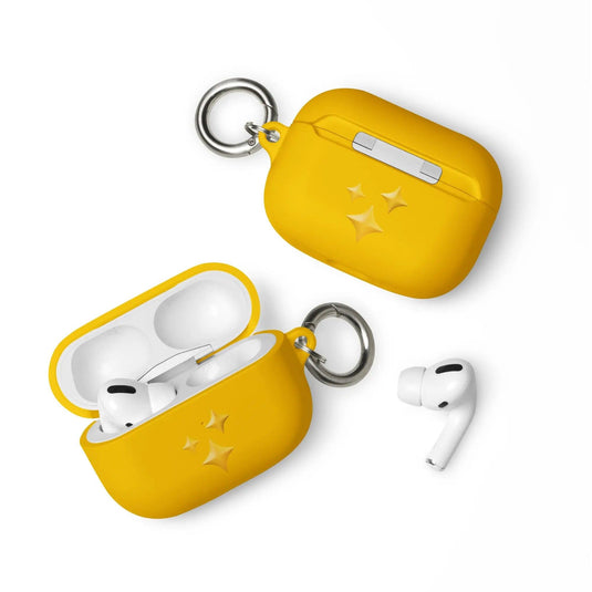 Twinkling Stars Shock Resistant 2-in-1 Tough AirPods Case with Metal Carabiner Various Colors CREATIVETECH