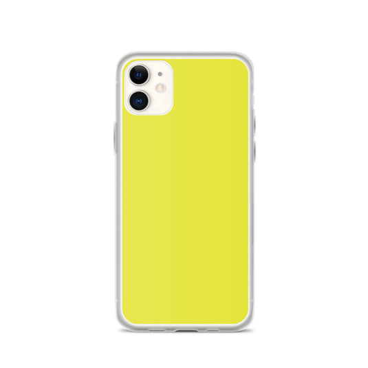 Plain Color Starship Yellow iPhone Case Clear Bump Resistant CREATIVETECH