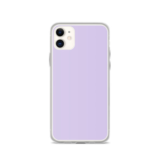 Fog Violet Purple  iPhone Clear Thin Case Plain Color CREATIVETECH