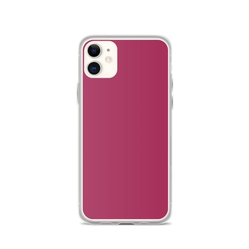 Load image into Gallery viewer, Lipstick Pink Red iPhone Clear Thin Case Plain Color CREATIVETECH
