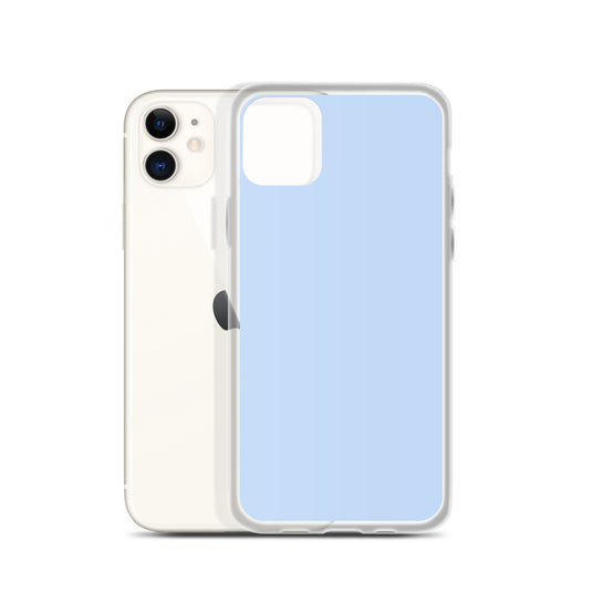 Plain Color Hawkes Blue iPhone Case Clear Bump Resistant CREATIVETECH