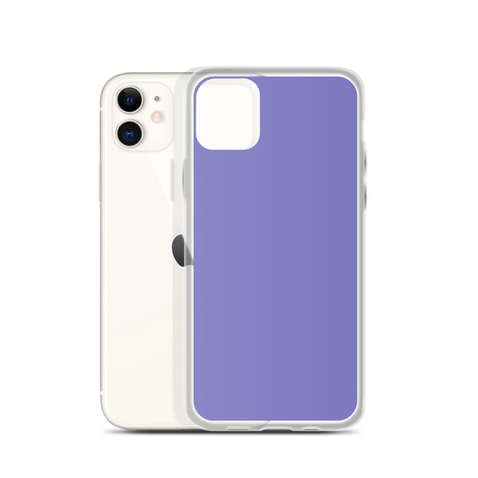 Moody Violet Blue iPhone Clear Thin Case Plain Color CREATIVETECH