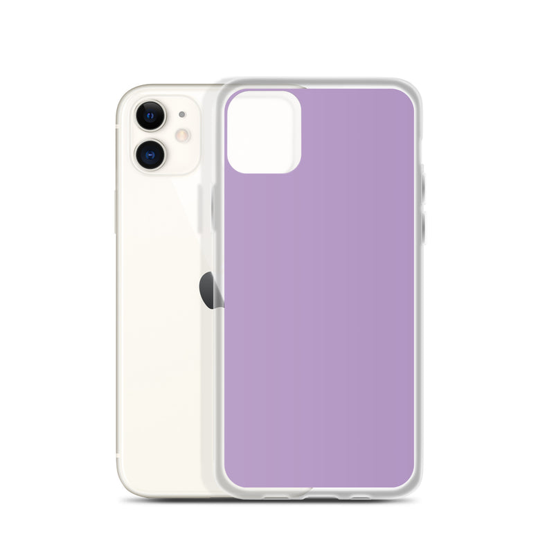 Load image into Gallery viewer, East Side Violet Purple iPhone Clear Thin Case Plain Color CREATIVETECH
