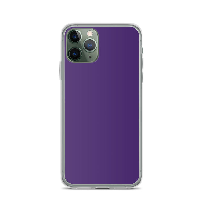 Load image into Gallery viewer, Purple iPhone Clear Thin Case Plain Color CREATIVETECH
