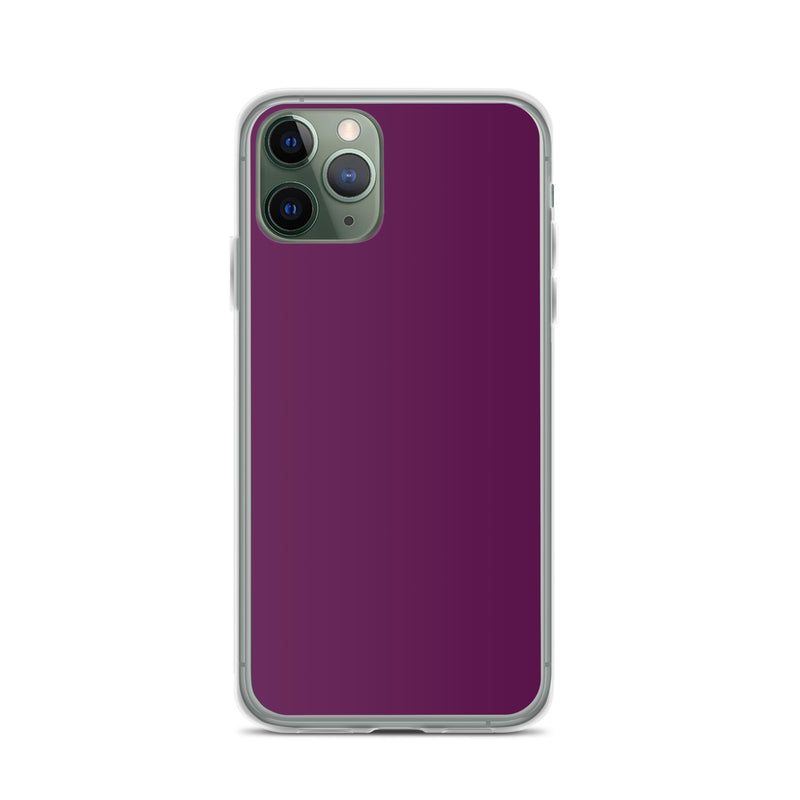 Load image into Gallery viewer, Tyrian Purple iPhone Clear Thin Case Plain Color CREATIVETECH
