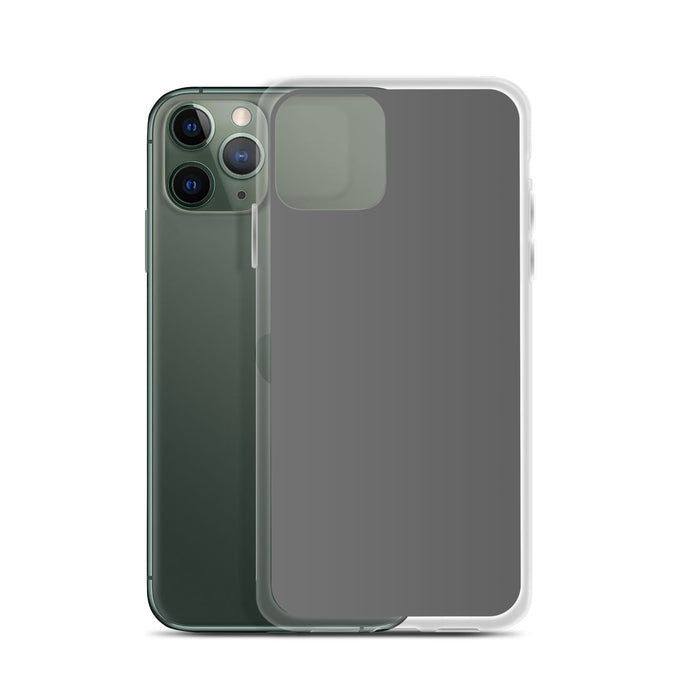 Plain Color Zambezi Grey iPhone Case Clear Bump Resistant CREATIVETECH