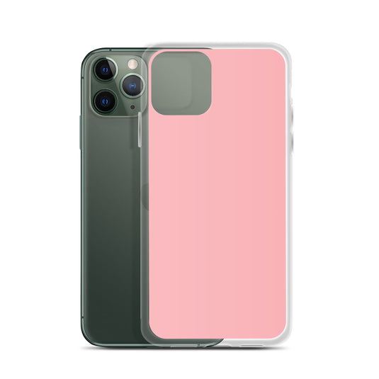 Plain Color Light Pink iPhone Case Clear Bump Resistant Flexible CREATIVETECH