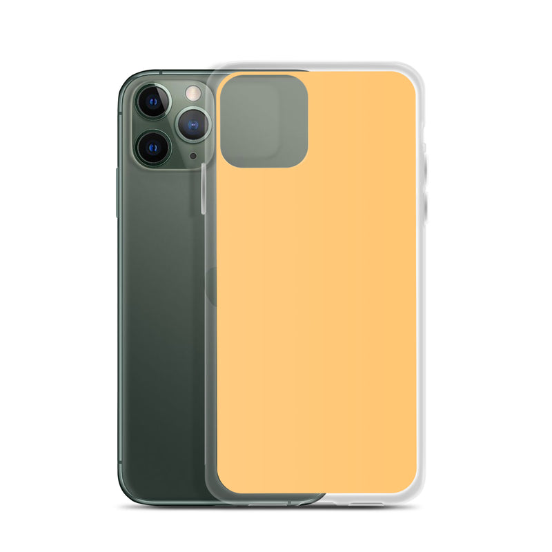 Load image into Gallery viewer, Plain Color Chardonnay Yellow Orange iPhone Case Clear Bump Resistant Flexible CREATIVETECH
