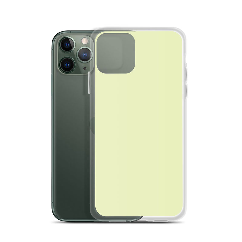 Load image into Gallery viewer, Plain Color Flurry Green iPhone Case Clear Bump Resistant CREATIVETECH
