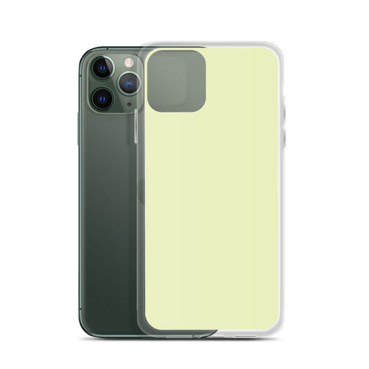 Plain Color Flurry Green iPhone Case Clear Bump Resistant CREATIVETECH