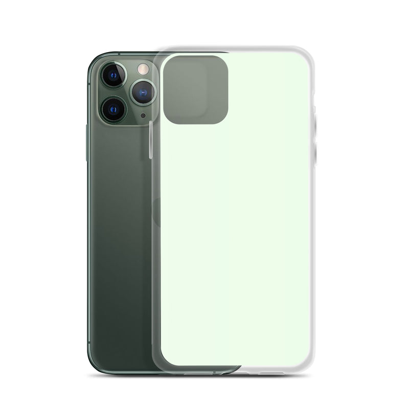 Load image into Gallery viewer, Plain Color Honeydew Green iPhone Case Clear Bump Resistant CREATIVETECH
