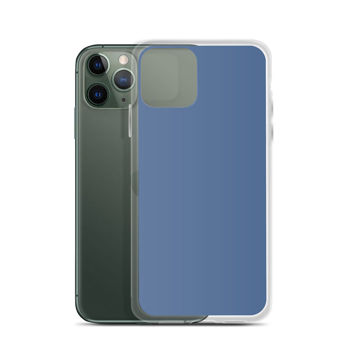 Kashmir Blue iPhone Clear Thin Case Plain Color CREATIVETECH