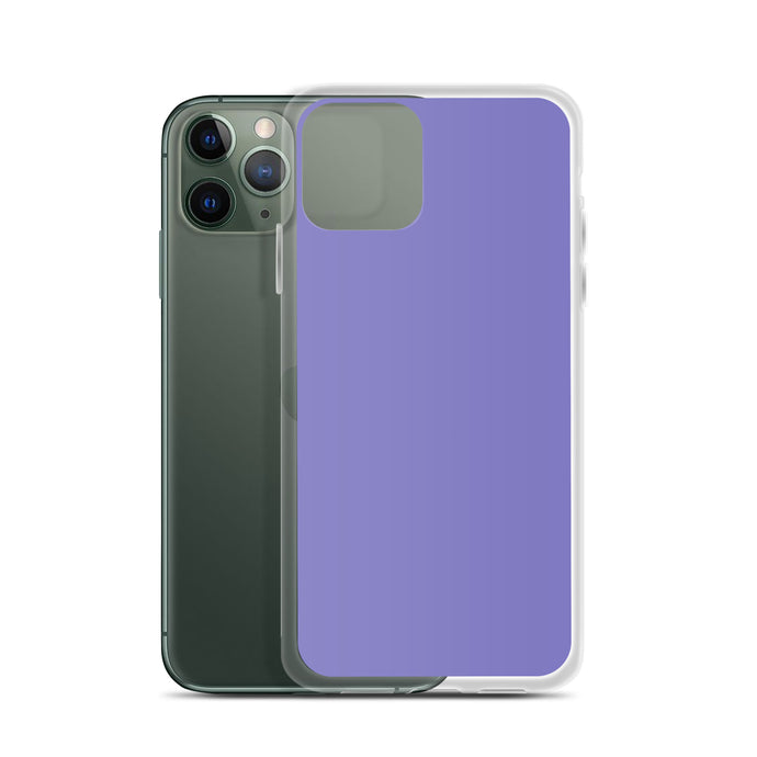 Moody Violet Blue iPhone Clear Thin Case Plain Color CREATIVETECH