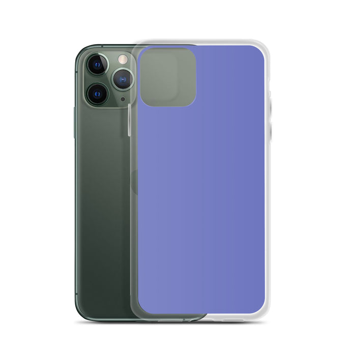 Medium Slate Blue iPhone Clear Thin Case Plain Color CREATIVETECH