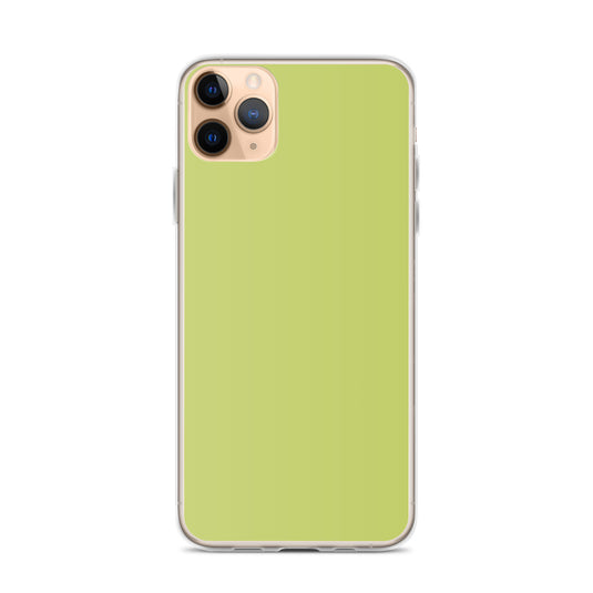 Plain Color Lime Green iPhone Case Clear Bump Resistant CREATIVETECH