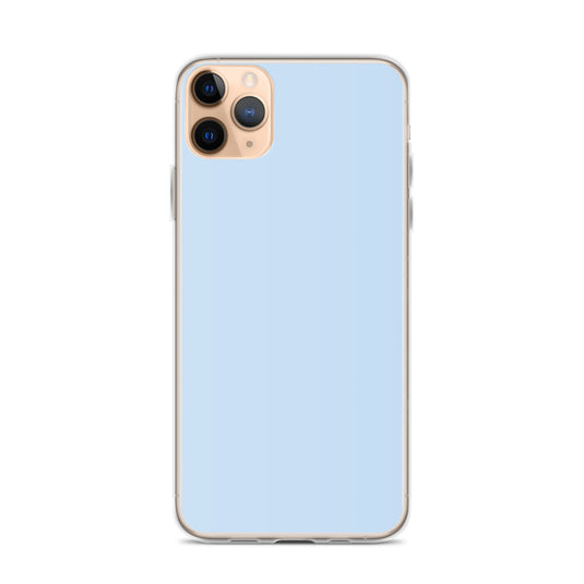 Plain Color Pattens Blue iPhone Case Clear Bump Resistant CREATIVETECH