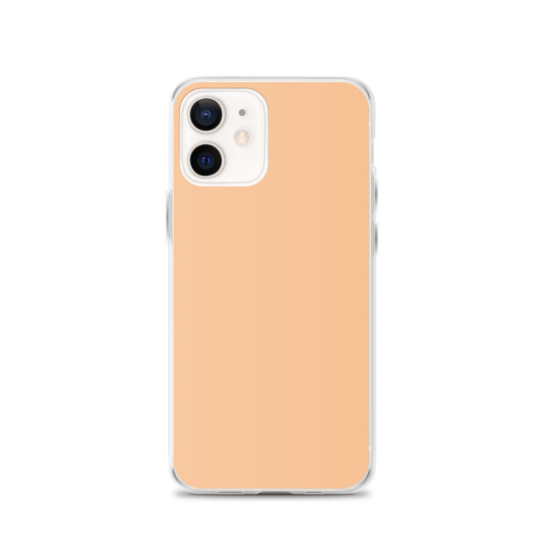 Load image into Gallery viewer, Plain Color Romantic Orange iPhone Case Clear Bump Resistant Flexible CREATIVETECH
