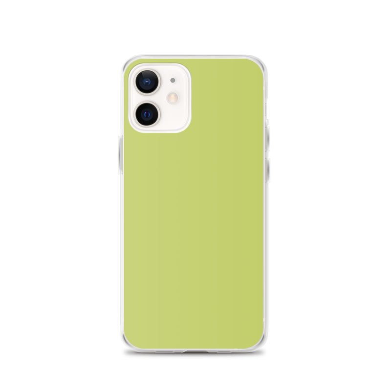 Load image into Gallery viewer, Plain Color Lime Green iPhone Case Clear Bump Resistant CREATIVETECH

