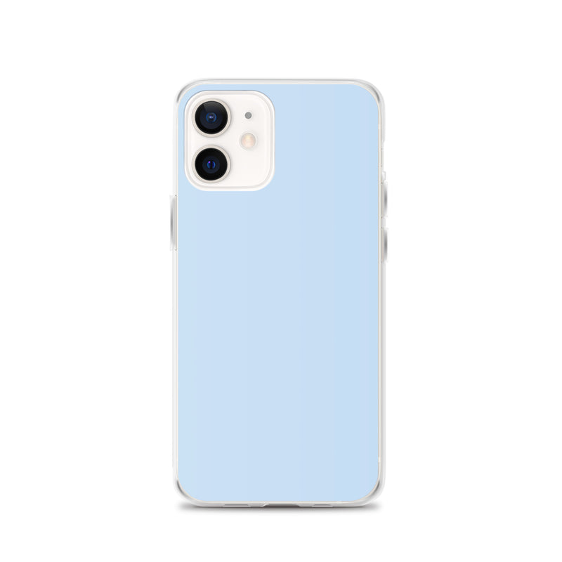 Load image into Gallery viewer, Plain Color Pattens Blue iPhone Case Clear Bump Resistant CREATIVETECH
