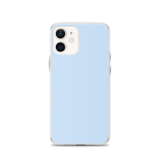 Plain Color Pattens Blue iPhone Case Clear Bump Resistant CREATIVETECH