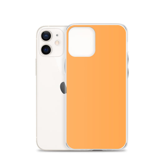 Plain Color Texas Rose Orange iPhone Case Clear Bump Resistant Flexible CREATIVETECH