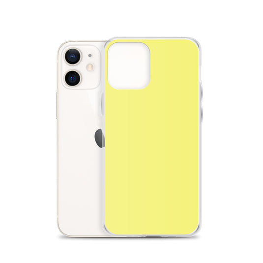 Plain Color Dolly Yellow iPhone Case Clear Bump Resistant CREATIVETECH