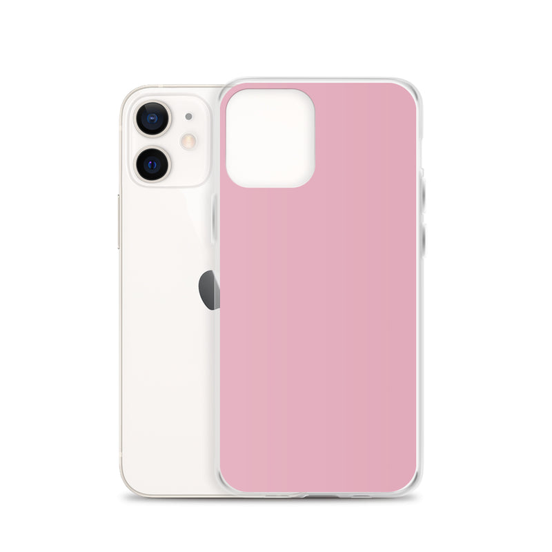 Load image into Gallery viewer, Melanie Pink iPhone Clear Thin Case Plain Color CREATIVETECH
