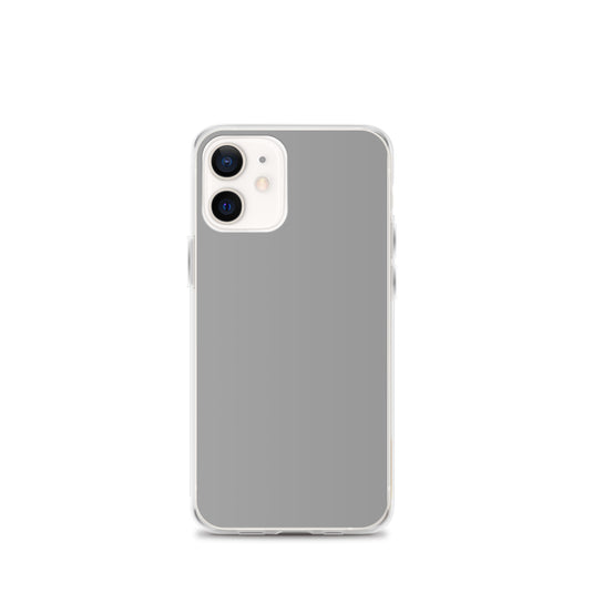 Plain Color Nobel Grey iPhone Case Clear Bump Resistant Flexible CREATIVETECH