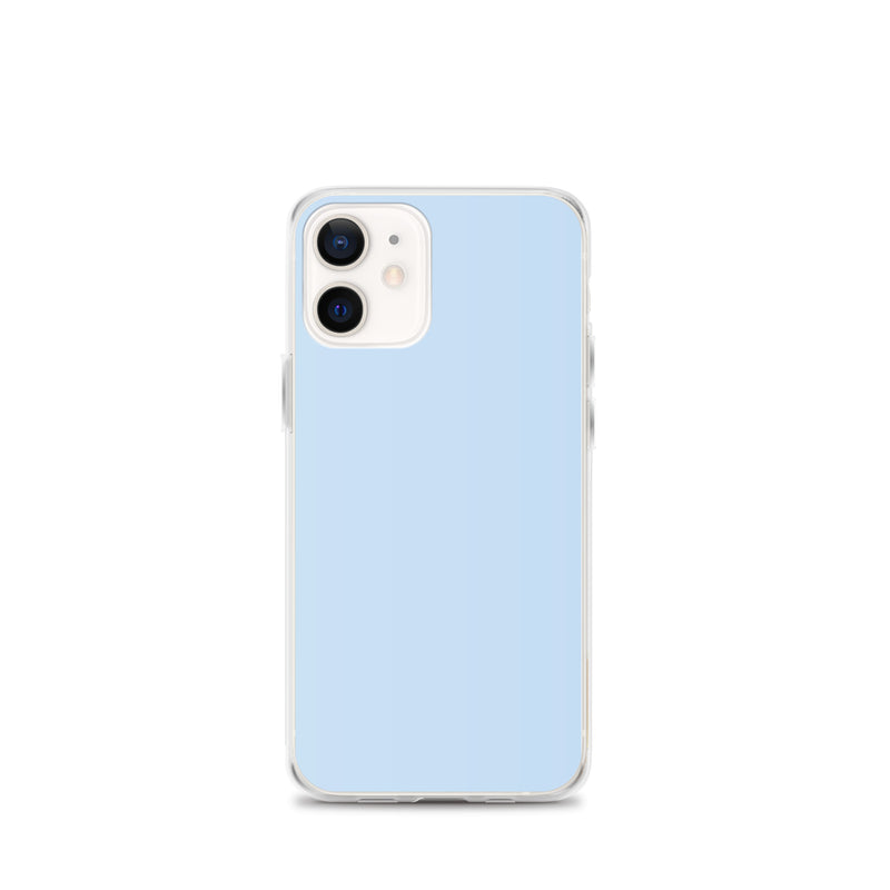 Load image into Gallery viewer, Plain Color Pattens Blue iPhone Case Clear Bump Resistant CREATIVETECH
