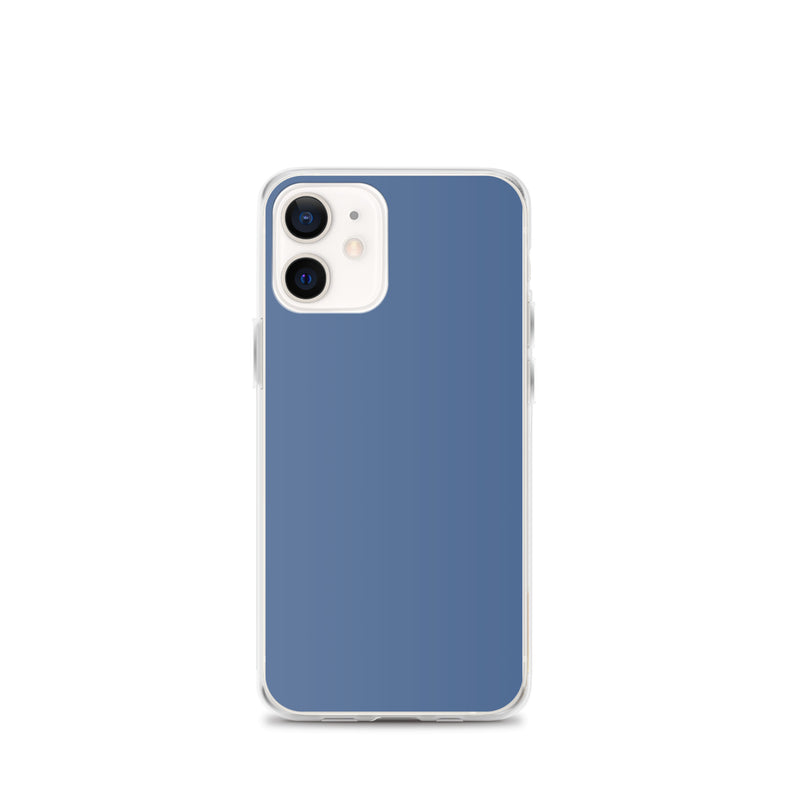 Load image into Gallery viewer, Kashmir Blue iPhone Clear Thin Case Plain Color CREATIVETECH
