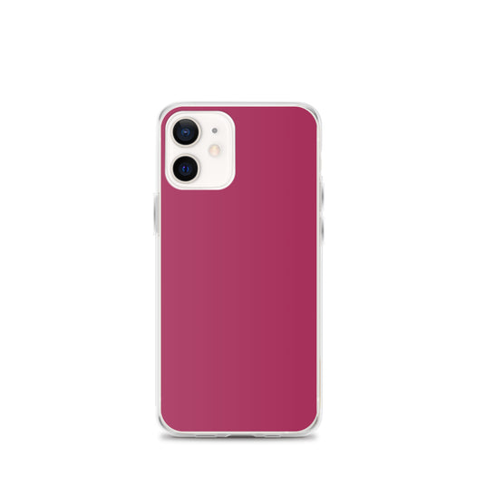 Lipstick Pink Red iPhone Clear Thin Case Plain Color CREATIVETECH