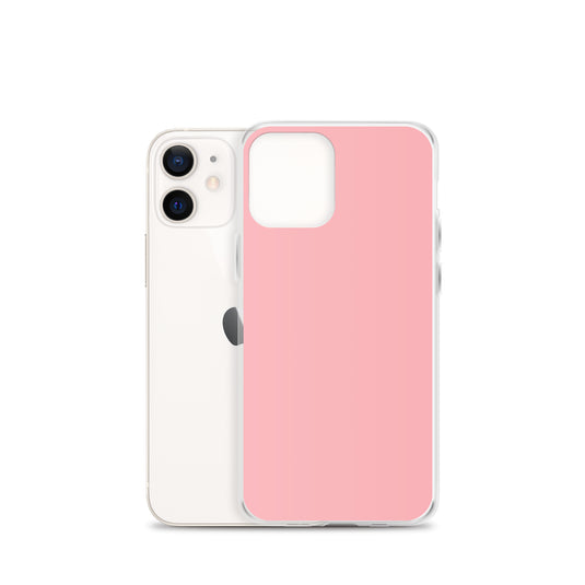 Plain Color Light Pink iPhone Case Clear Bump Resistant Flexible CREATIVETECH