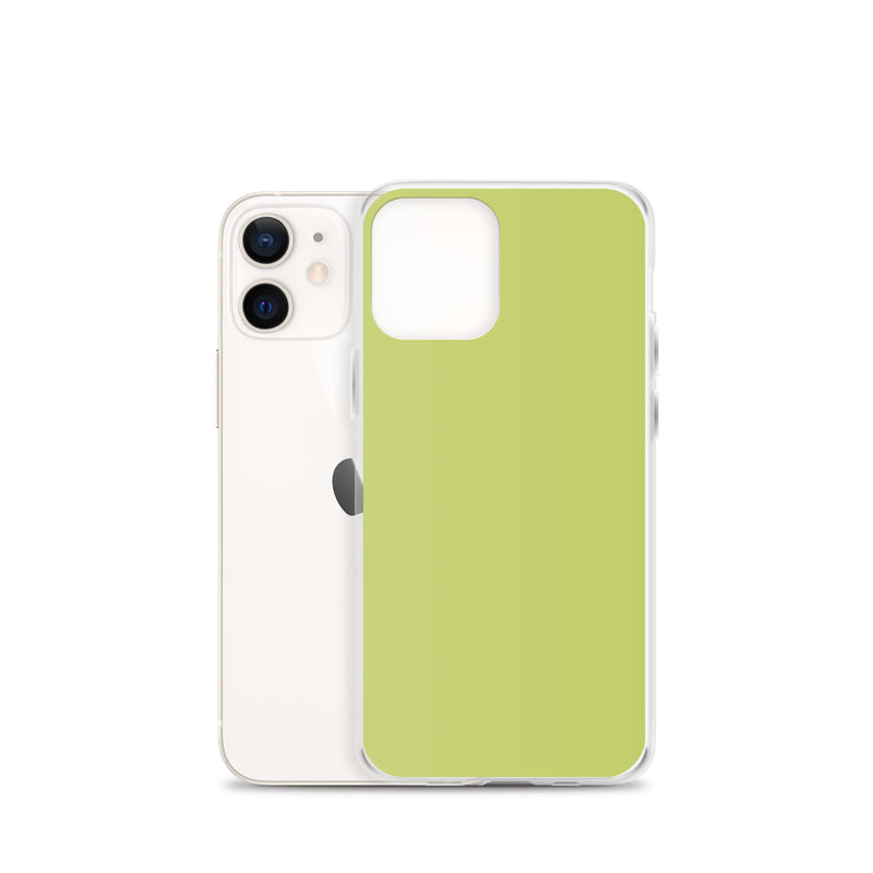 Load image into Gallery viewer, Plain Color Lime Green iPhone Case Clear Bump Resistant CREATIVETECH
